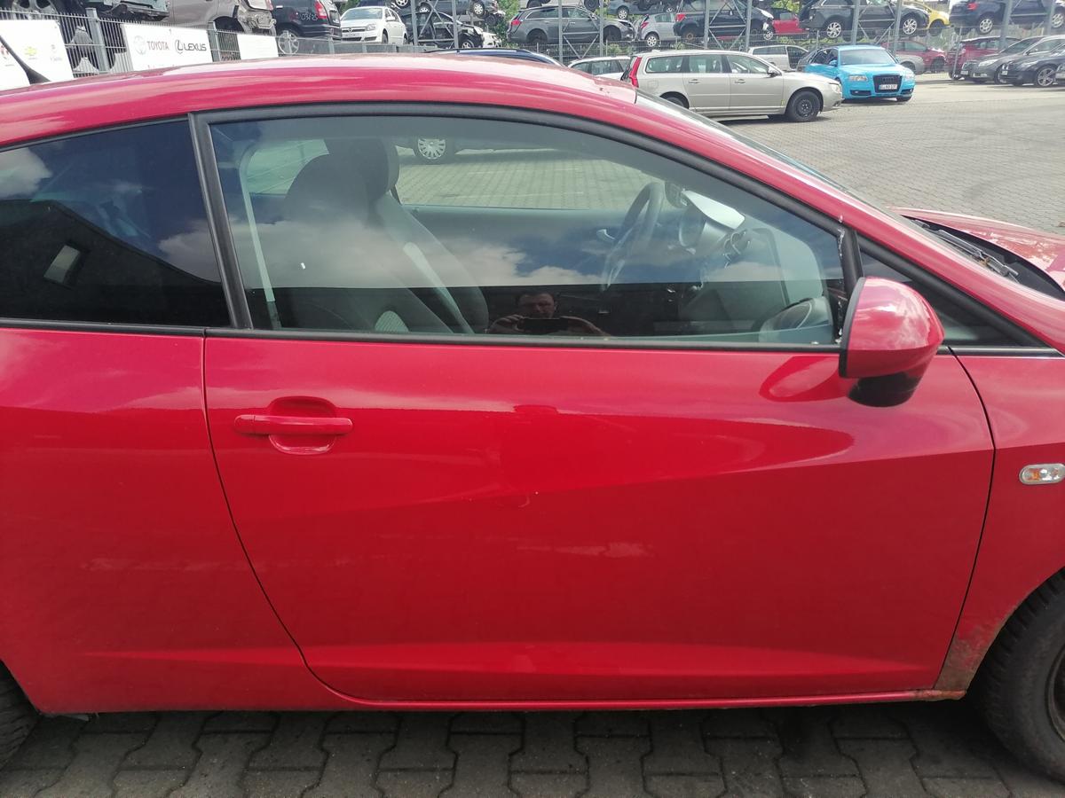 Seat Ibiza 6J original T&uuml;r rechts LS3H Emocion Rot 3-T&uuml;rer Rohbau Bj.2009